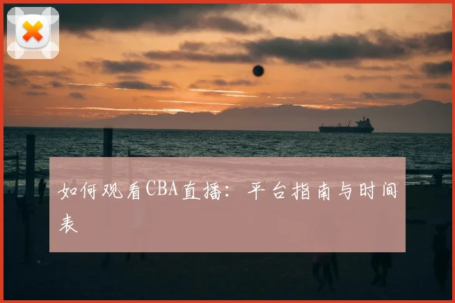 如何观看CBA直播：平台指南与时间表